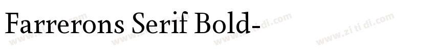 Farrerons Serif Bold字体转换 Farrerons Serif Bold字体转换
